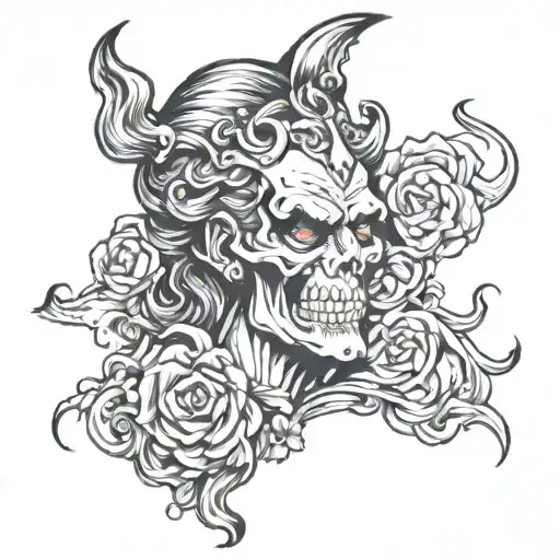 Hades tattoo design idea