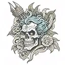 Hades tattoo design idea