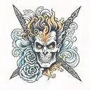 Hades tattoo design idea