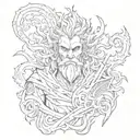 Hades tattoo design idea