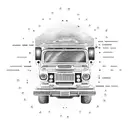 Philippines Jeepney  tattoo design idea