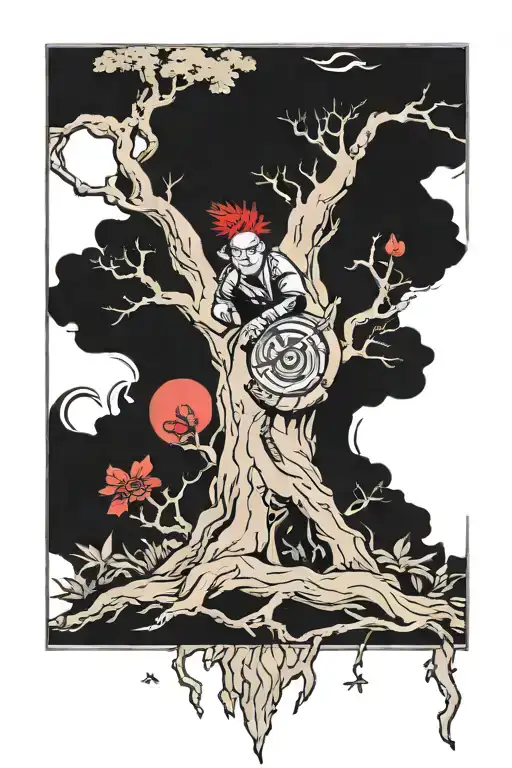 poisen tree combined with gaara tattoo tattoo design idea
