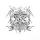 S Initials  tattoo design idea