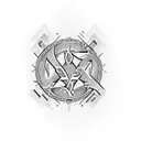 S Initials  tattoo design idea