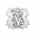 S Initials  tattoo design idea