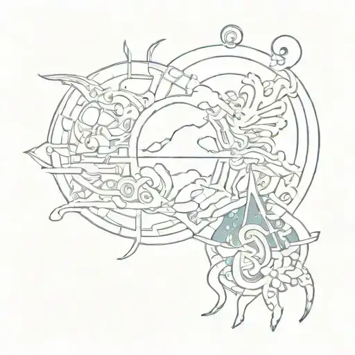 A tattoo combining elements of J.Cole's lyrics with symbols from Avatar: The Last Airbender tattoo design idea