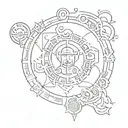 A tattoo combining elements of J.Cole's lyrics with symbols from Avatar: The Last Airbender tattoo design idea