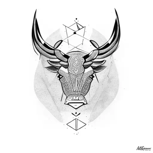 taurus tattoo design idea