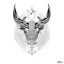 taurus tattoo design idea