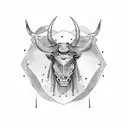 taurus tattoo design idea