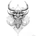 taurus tattoo design idea