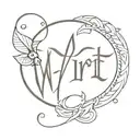 writ hustler money maker tattoo design idea