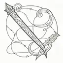 writ hustler money maker tattoo design idea