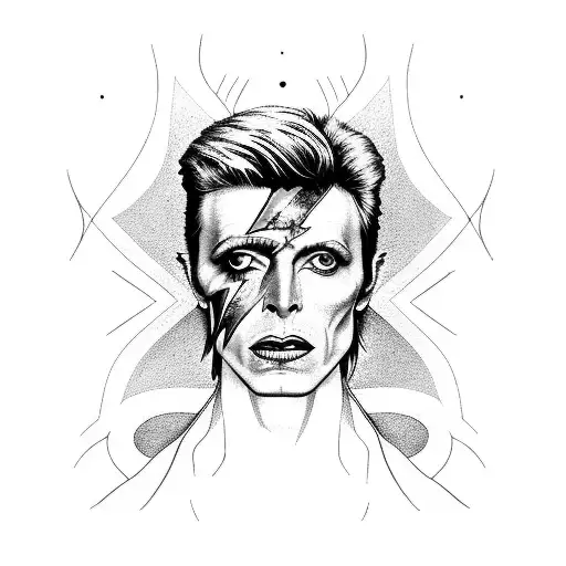 bowie tattoo design idea