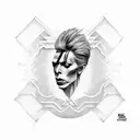bowie tattoo design idea