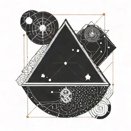 Libra zodiac sign, Astro, Space black hole tattoo design idea