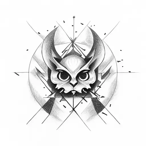 bonfire and darksign tattoo design idea