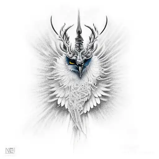 Depression, mentality, ave fenix tattoo design idea