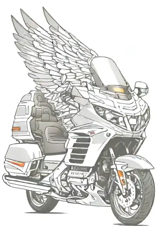goldwing honda symbol incorporated tattoo design idea