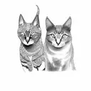 goddess freya with cats tattoo design idea