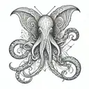 squid tattoo design idea