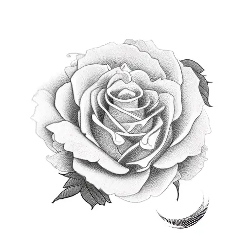 Vine with japanese roses,  tattoo design idea