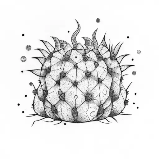 Brazil and cactus tattoo design idea