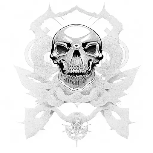 memento mori sleeve tattoo design idea