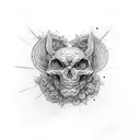 From shoulder to collarbone tattoo design idea