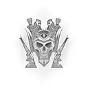 dad and sons tattoo design idea