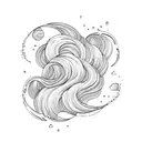 Ocean Wave tattoo design idea