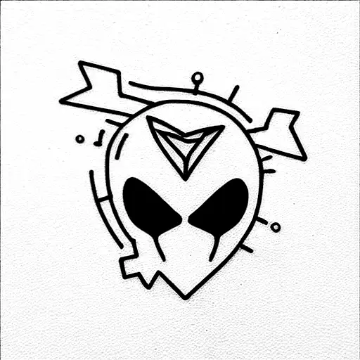 electro,corazon roto y punto y coma tattoo design idea