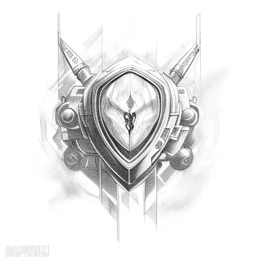 electro,corazon roto y punto y coma tattoo design idea