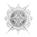 A celestial-themed tattoo featuring a constellation of your favorite star sign intertwined with musical notes tattoo design idea