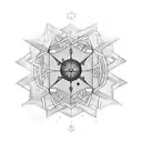 A celestial-themed tattoo featuring a constellation of your favorite star sign intertwined with musical notes tattoo design idea