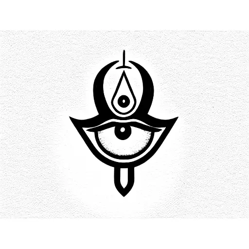 Evil Eye with hamsa tattoo design idea