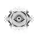 Evil Eye with hamsa tattoo design idea