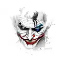 joker tattoo design idea