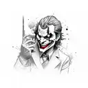 joker tattoo design idea