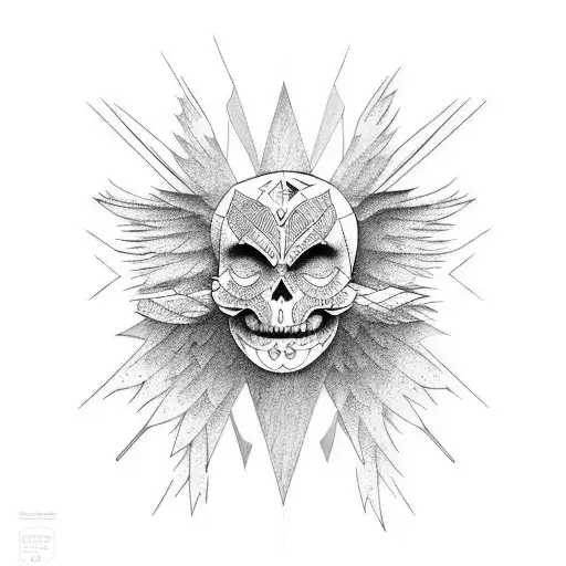 fallen angel tattoo design idea