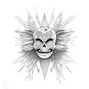 fallen angel tattoo design idea