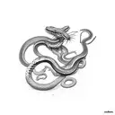 snake eating rat tattoo design idea