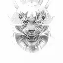 jaguar print killmonger full back  tattoo design idea