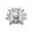 bowling  tattoo design idea