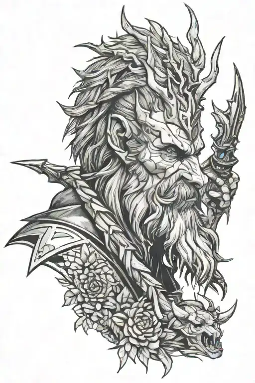leshy witcher 3 tattoo design idea