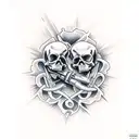 death which carries artillery shell tattoo design idea