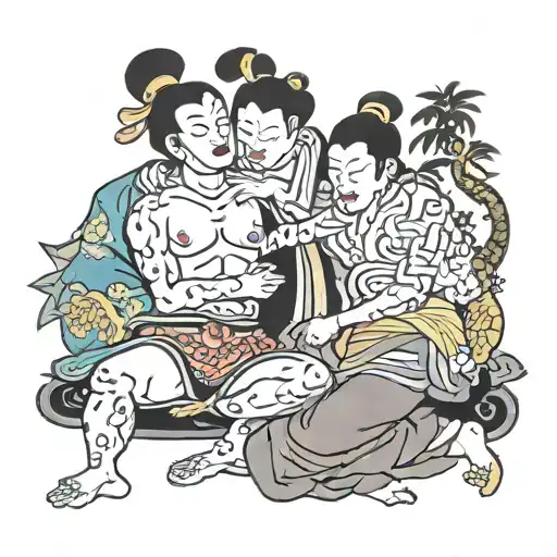 Kamasutra tattoo design idea