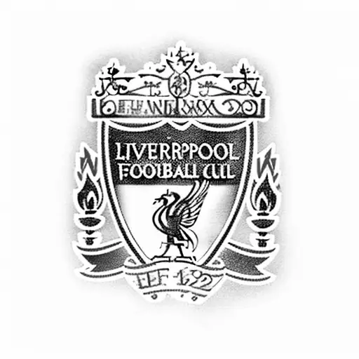 liverpool football crest tattoo design idea