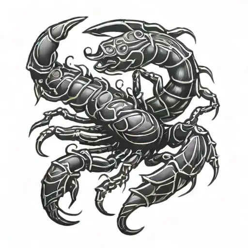 scorpion tattoo design idea
