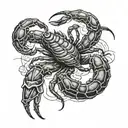 scorpion tattoo design idea